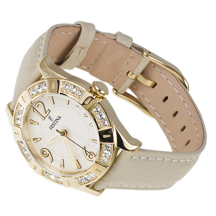 zegarek Festina F16580-2 złoty Damskie - miniatura 4