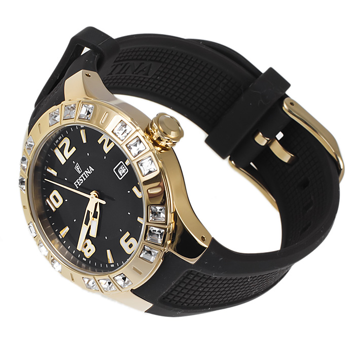 zegarek Festina F16582-3 złoty Classic - miniatura 4