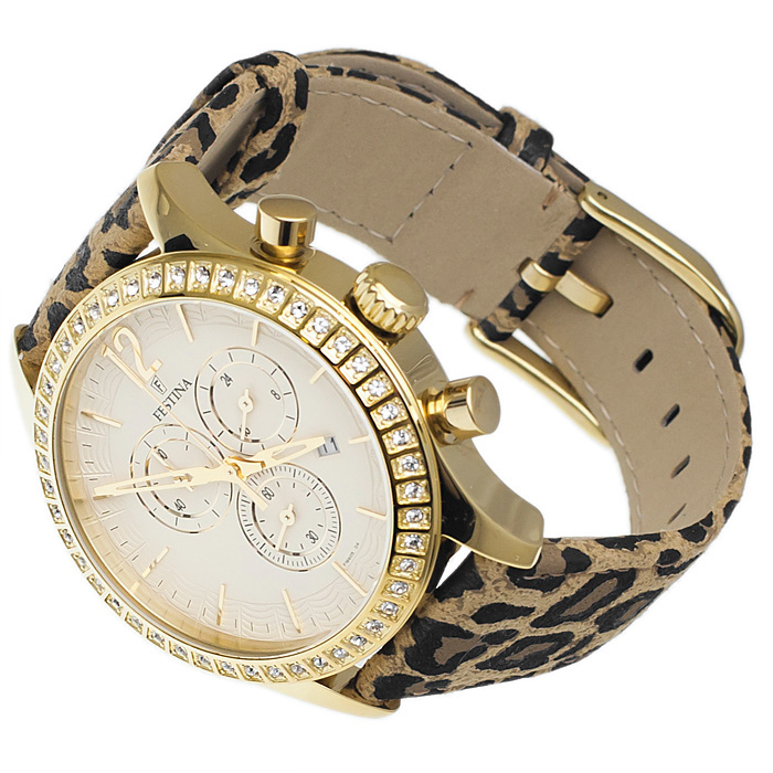 zegarek Festina F16605-6 złoty Trend - miniatura 4