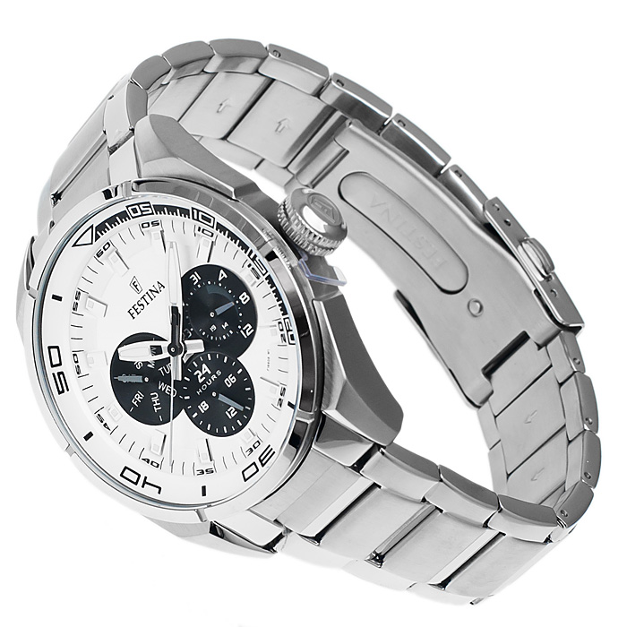 zegarek Festina F16608-1 srebrny Sport - miniatura 4