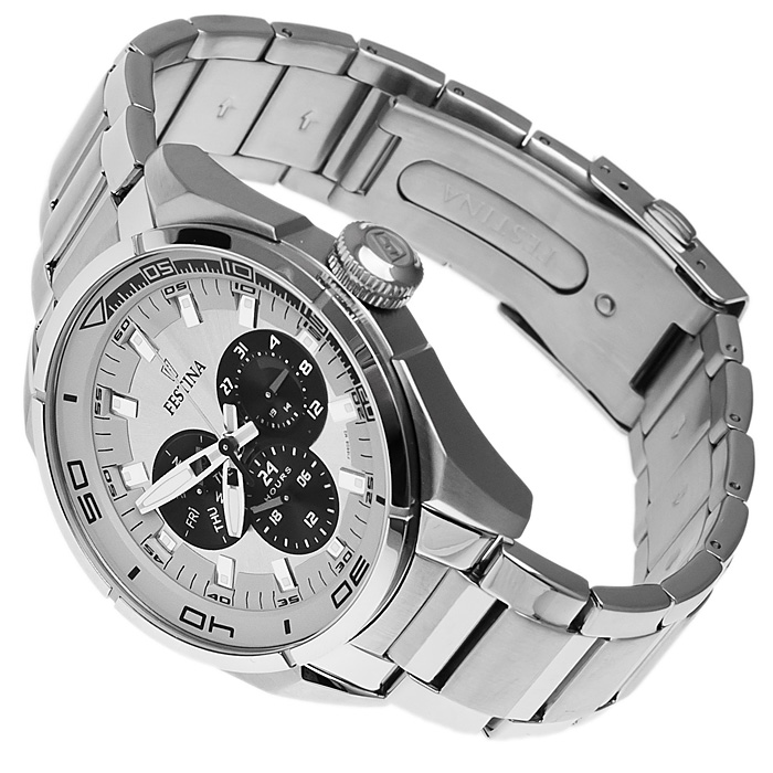 zegarek Festina F16608-2 srebrny Sport - miniatura 4