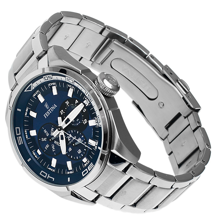 zegarek Festina F16608-4 srebrny Sport - miniatura 4