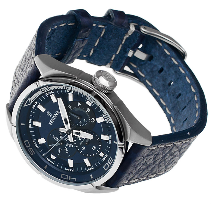 zegarek Festina F16609-3 srebrny Sport - miniatura 4