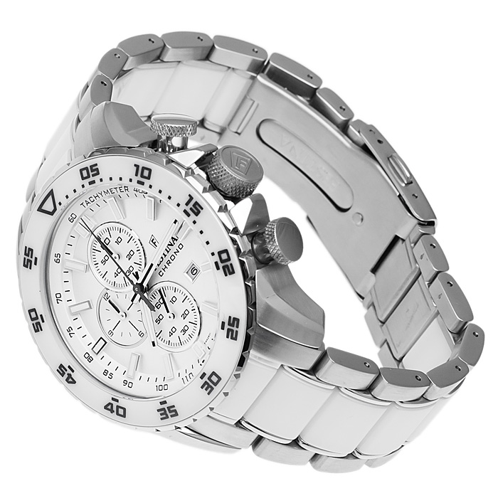 zegarek Festina F16628-1 biały Męskie - miniatura 4