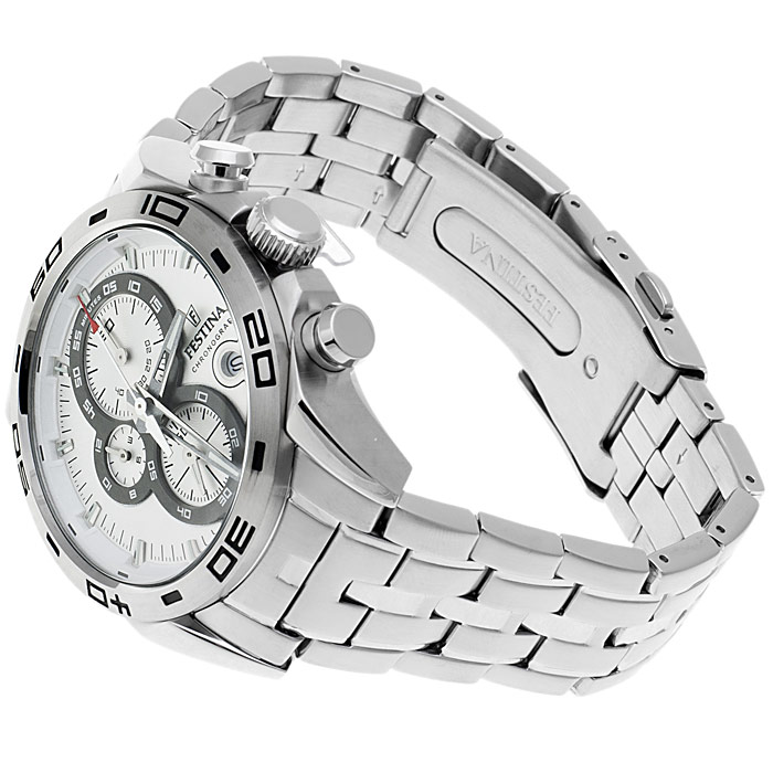 zegarek Festina F16654-1 srebrny Chronograf - miniatura 4