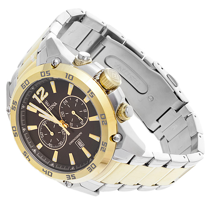 zegarek Festina F16681-3 srebrny Chronograf - miniatura 4