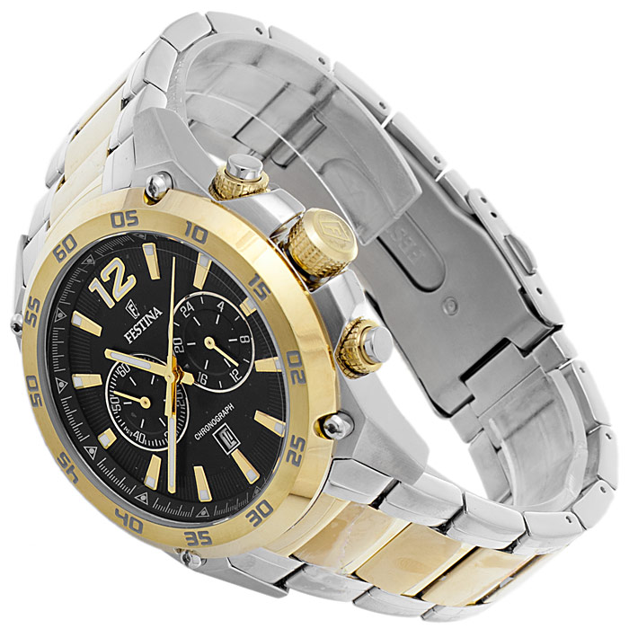 zegarek Festina F16681-4 srebrny Chronograf - miniatura 4