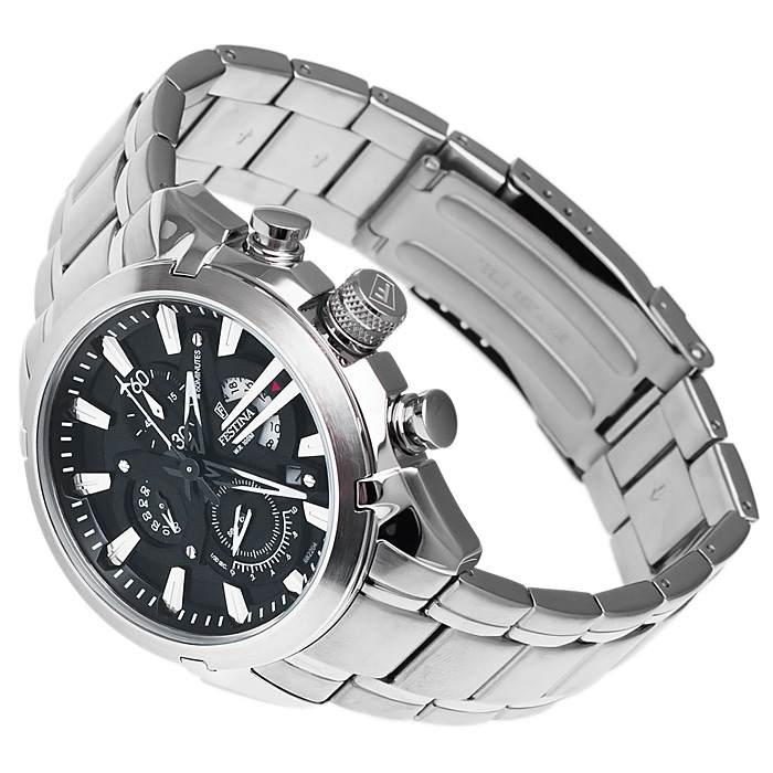 zegarek Festina F6822-4 srebrny Chronograf - miniatura 4