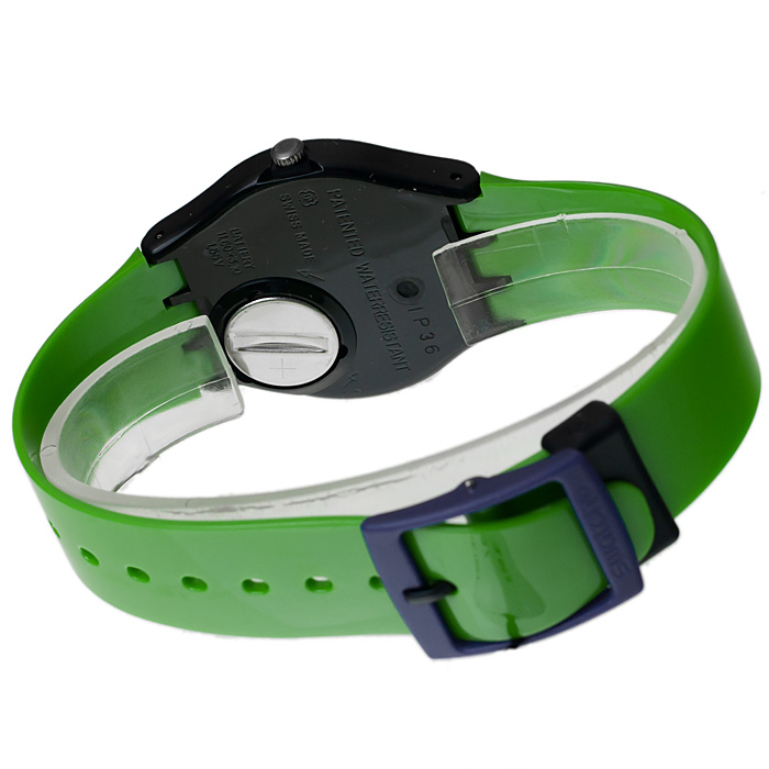Swatch GB267 Originals Gent Greenn Violet zegarek dla chłopca fashion/modowy akrylowe - miniatura 3