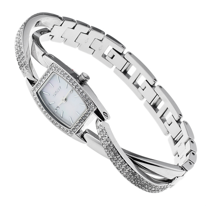 DKNY NY4633 Bransoleta fashion/modowy zegarek srebrny - miniatura 4