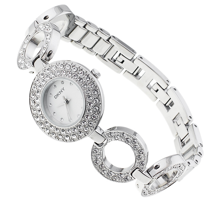DKNY NY4645 Bransoleta fashion/modowy zegarek srebrny - miniatura 4