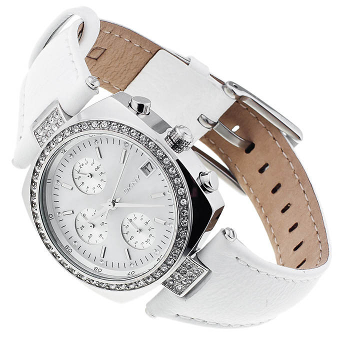 DKNY NY4909 Pasek fashion/modowy zegarek srebrny - miniatura 4