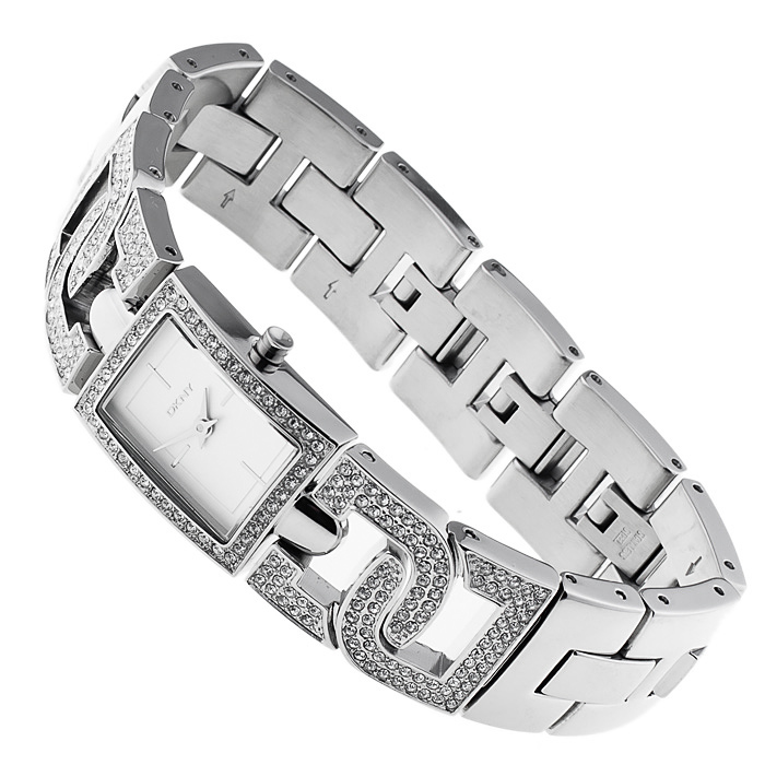 DKNY NY4934 Bransoleta fashion/modowy zegarek srebrny - miniatura 4