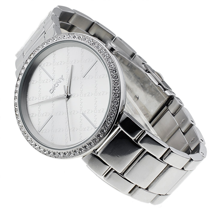 DKNY NY4961 Bransoleta fashion/modowy zegarek srebrny - miniatura 4
