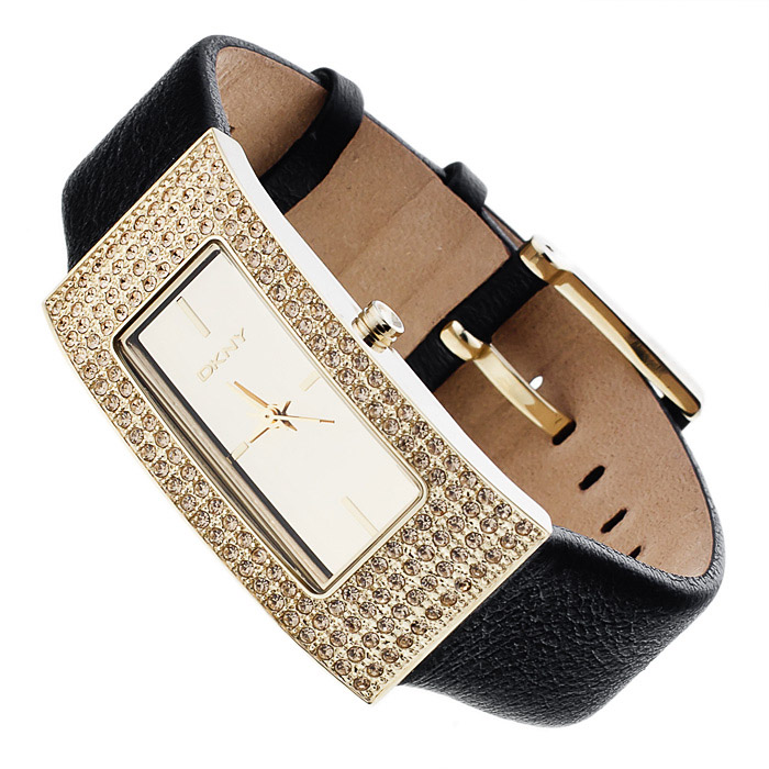 DKNY NY4971 Pasek fashion/modowy zegarek złoty - miniatura 4