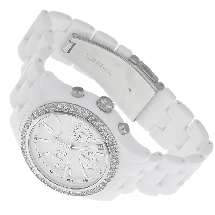 DKNY NY8165 Bransoleta fashion/modowy zegarek biały - miniatura 4