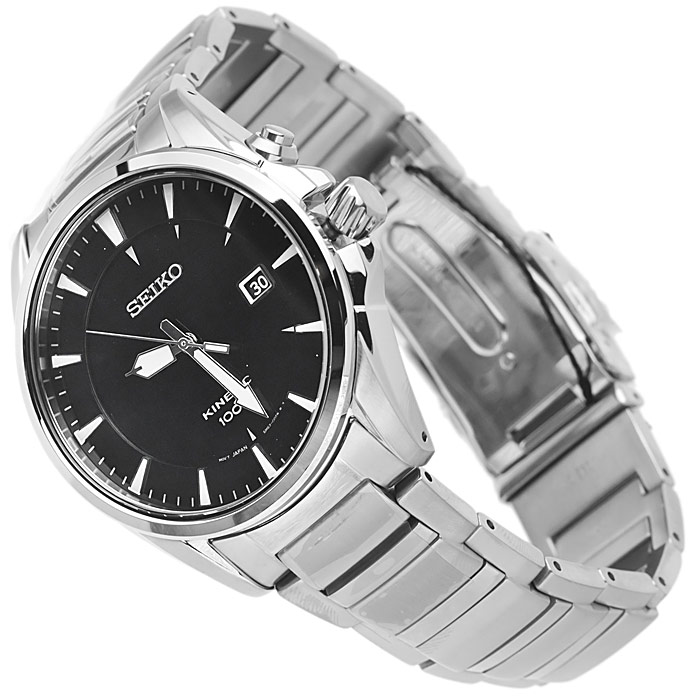 zegarek Seiko SKA565P1 srebrny Kinetic - miniatura 4