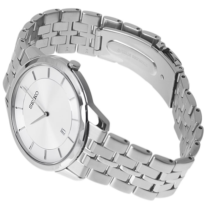 zegarek Seiko SKP379P1 srebrny Classic - miniatura 4