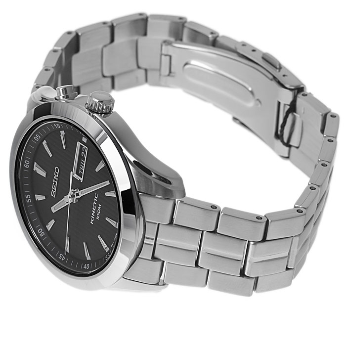 zegarek Seiko SMY103P1 srebrny Kinetic - miniatura 4