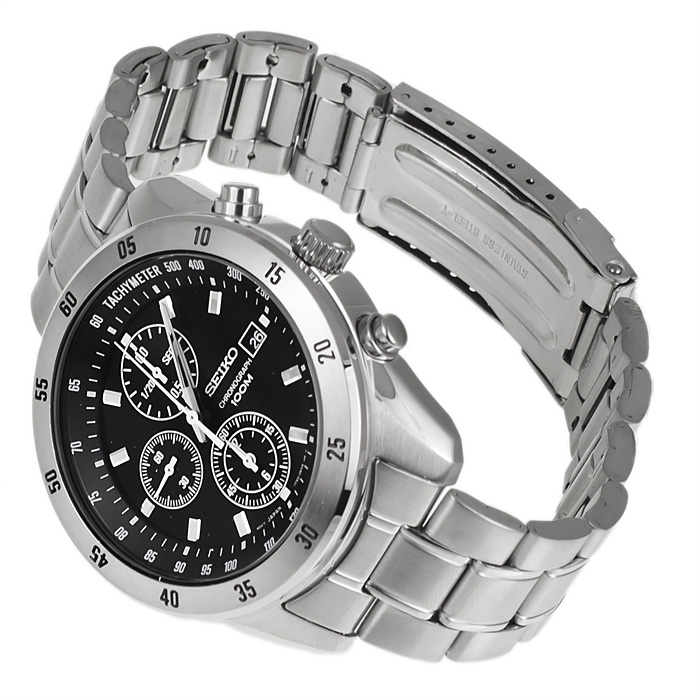 zegarek Seiko SNDC43P1 srebrny Chronograph - miniatura 4