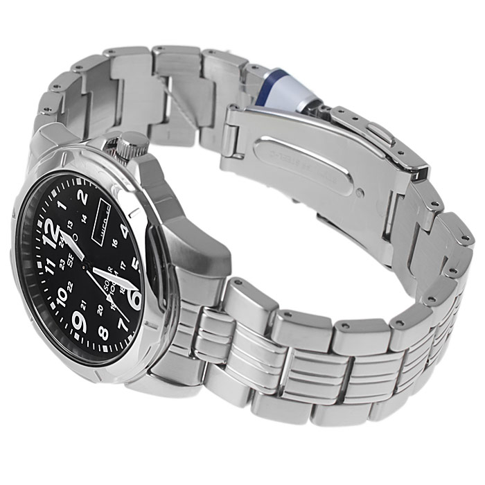 zegarek Seiko SNE095P1 srebrny Solar - miniatura 4