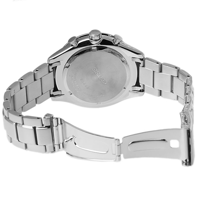 Seiko SPC083P1 Chronograph zegarek męski sportowy mineralne utwardzane - miniatura 5