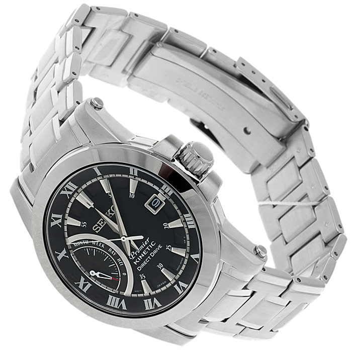 zegarek Seiko SRG009P1 srebrny Premier - miniatura 4