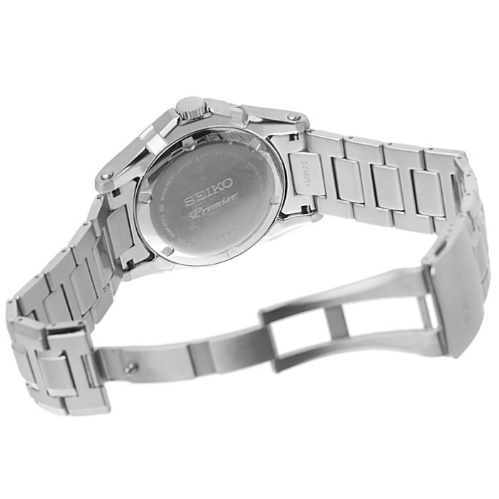Seiko SRL019P1 Premier zegarek męski sportowy szafirowe - miniatura 5