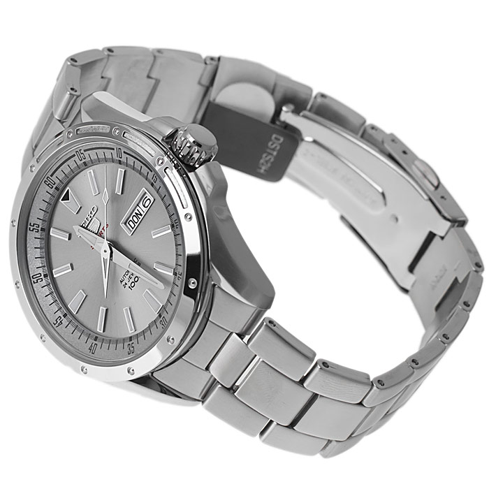 zegarek Seiko SRP151K1 srebrny Sports Automat - miniatura 4