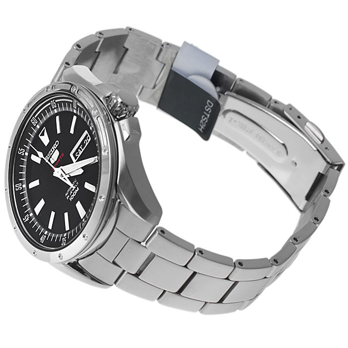 zegarek Seiko SRP153K1 srebrny Sports Automat - miniatura 4