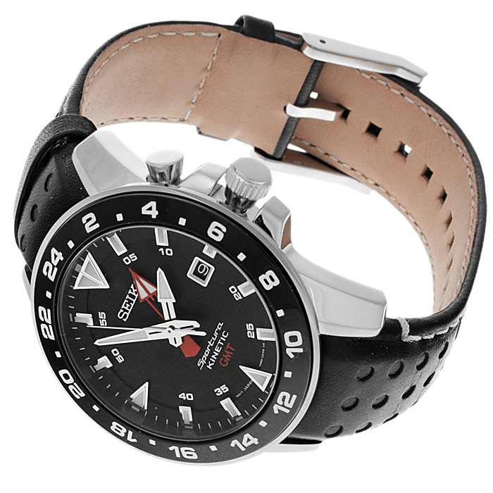 zegarek Seiko SUN015P2 srebrny Sportura - miniatura 4