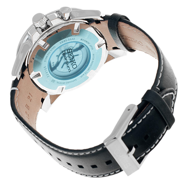 Seiko SUN015P2 Sportura zegarek męski sportowy szafirowe - miniatura 5