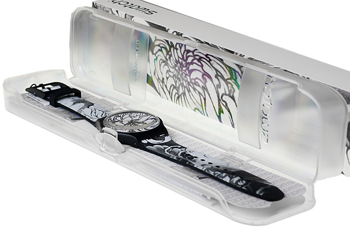 Swatch SUOZ153 Dark Graft Originals New Gent klasyczny zegarek czarny - miniatura 2