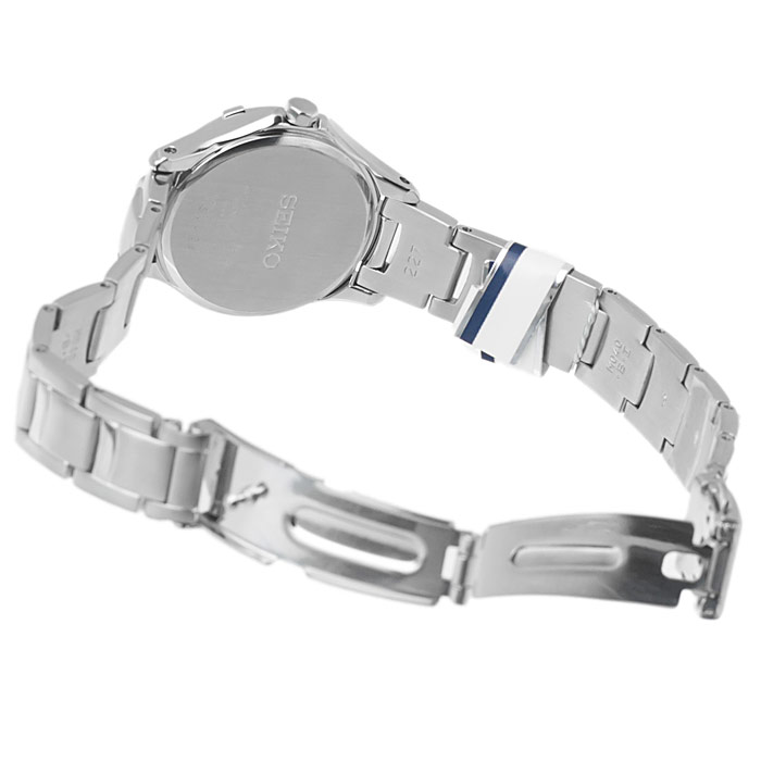 Seiko SUT027P1 Solar zegarek damski klasyczny mineralne utwardzane - miniatura 5
