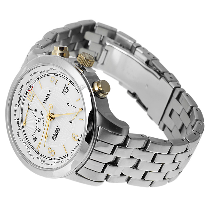 zegarek Timex T2N613 srebrny Intelligent Quartz - miniatura 4
