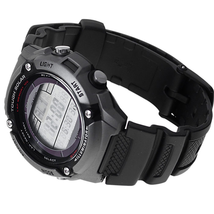 zegarek Casio W-S200H-1AVEF czarny Sportowe - miniatura 4