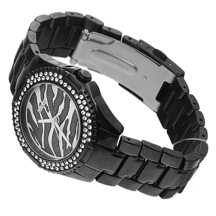 zegarek Guess W11572L1 czarny Bransoleta - miniatura 4