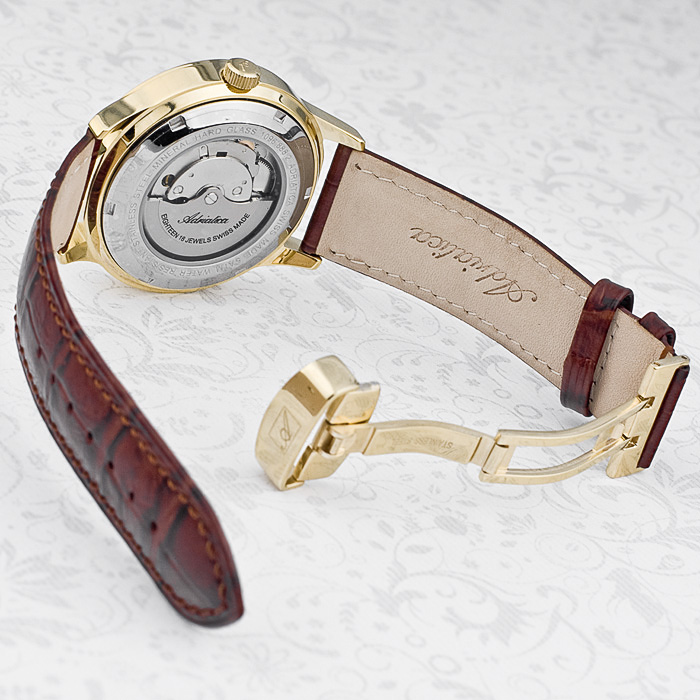 Adriatica A1096.1261A zegarek męski klasyczny Automatic pasek - miniatura 7
