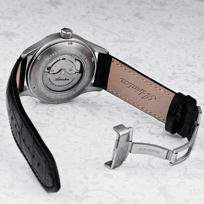 Adriatica A8127.5264A zegarek męski klasyczny Automatic pasek - miniatura 6