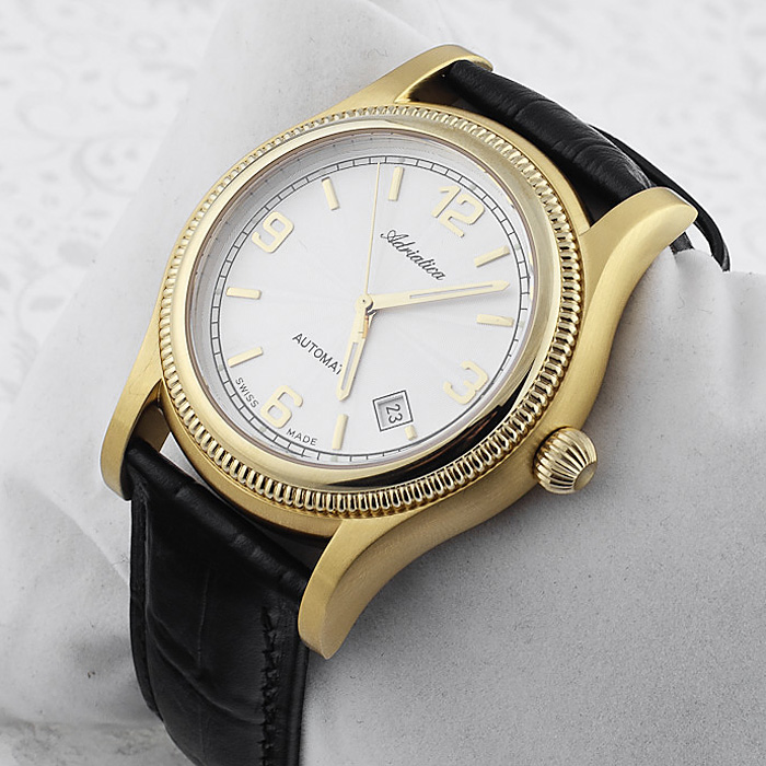 zegarek Adriatica A8129.1253A złoty Automatic - miniatura 3