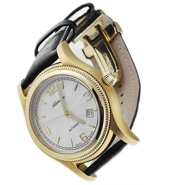 Adriatica A8129.1253A Automatic klasyczny zegarek złoty - miniatura 5