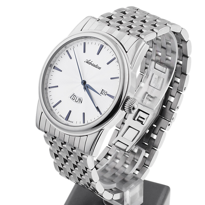 zegarek Adriatica A8194.51B3Q Classic Bransoleta mineralne utwardzane - miniatura 6