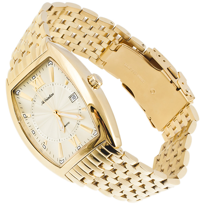 Adriatica A8197.1161A Automatic klasyczny zegarek złoty - miniatura 4