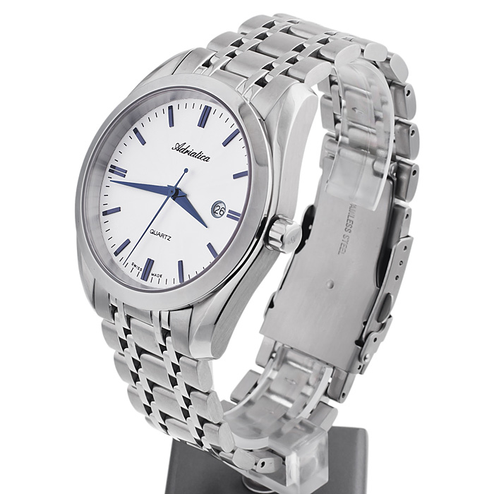 Adriatica A8202.51B3Q Bransoleta Classic zegarek męski klasyczny szafirowe - miniatura 3