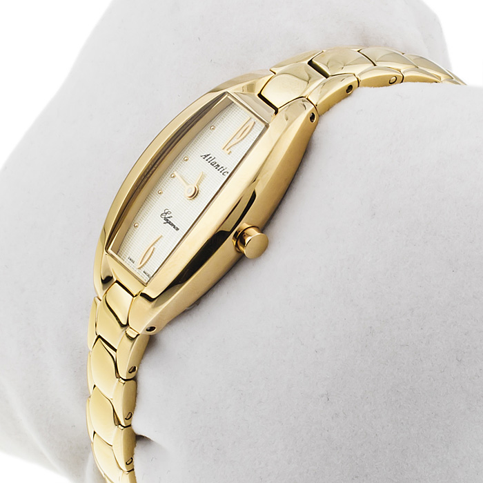 zegarek Atlantic 29013.45.35 złoty Elegance - miniatura 4