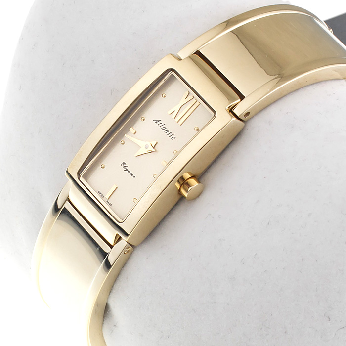 zegarek Atlantic 29027.45.33 złoty Elegance - miniatura 2