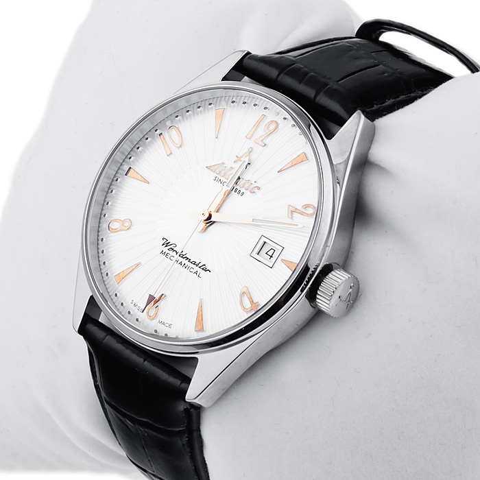 zegarek Atlantic 51650.41.25 srebrny Worldmaster - miniatura 3