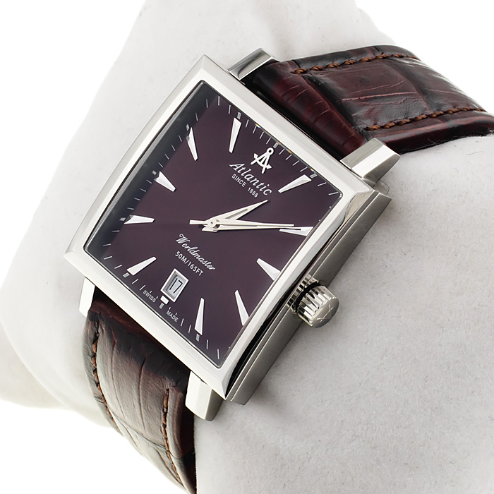 zegarek Atlantic 54350.41.81 srebrny Worldmaster - miniatura 2