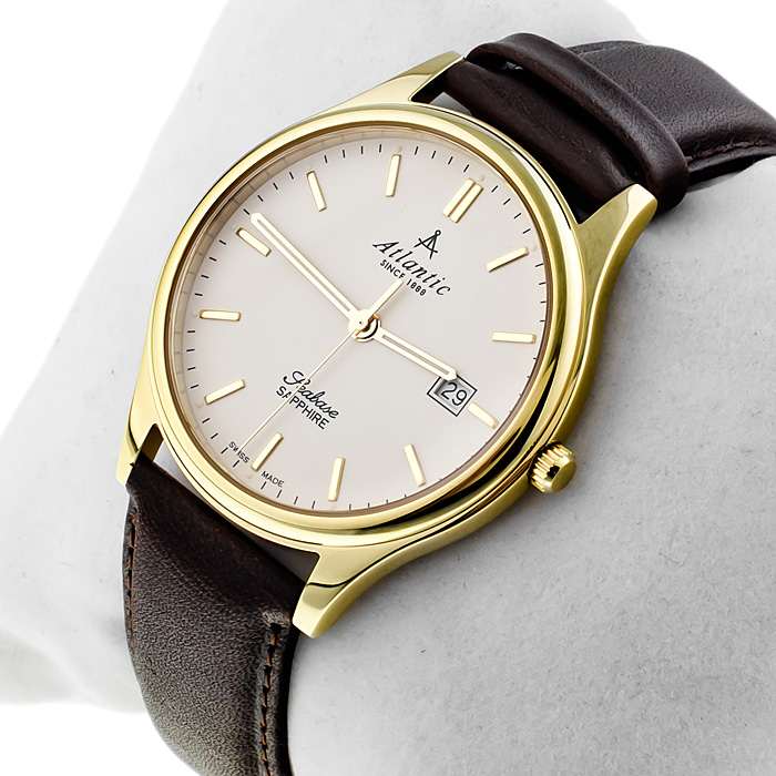 zegarek Atlantic 60342.45.91 złoty Seabase - miniatura 2