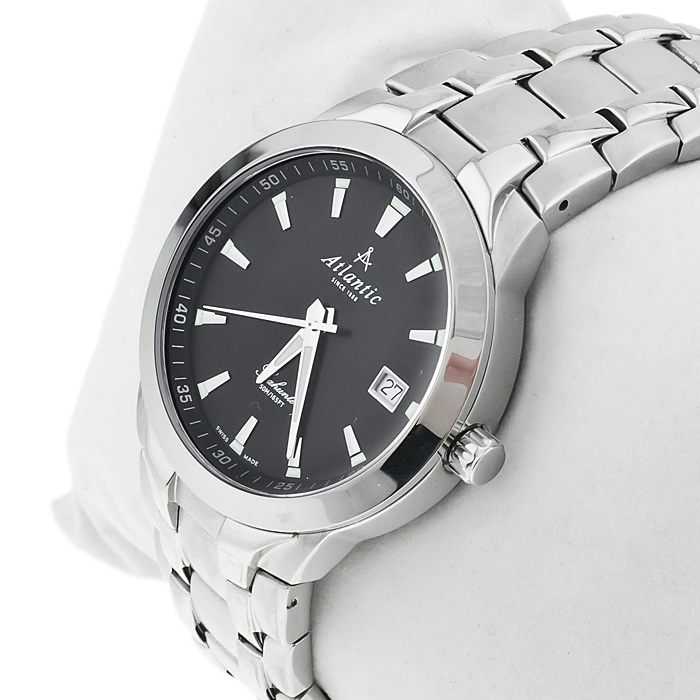 zegarek Atlantic 63355.41.61 srebrny Seahunter - miniatura 3
